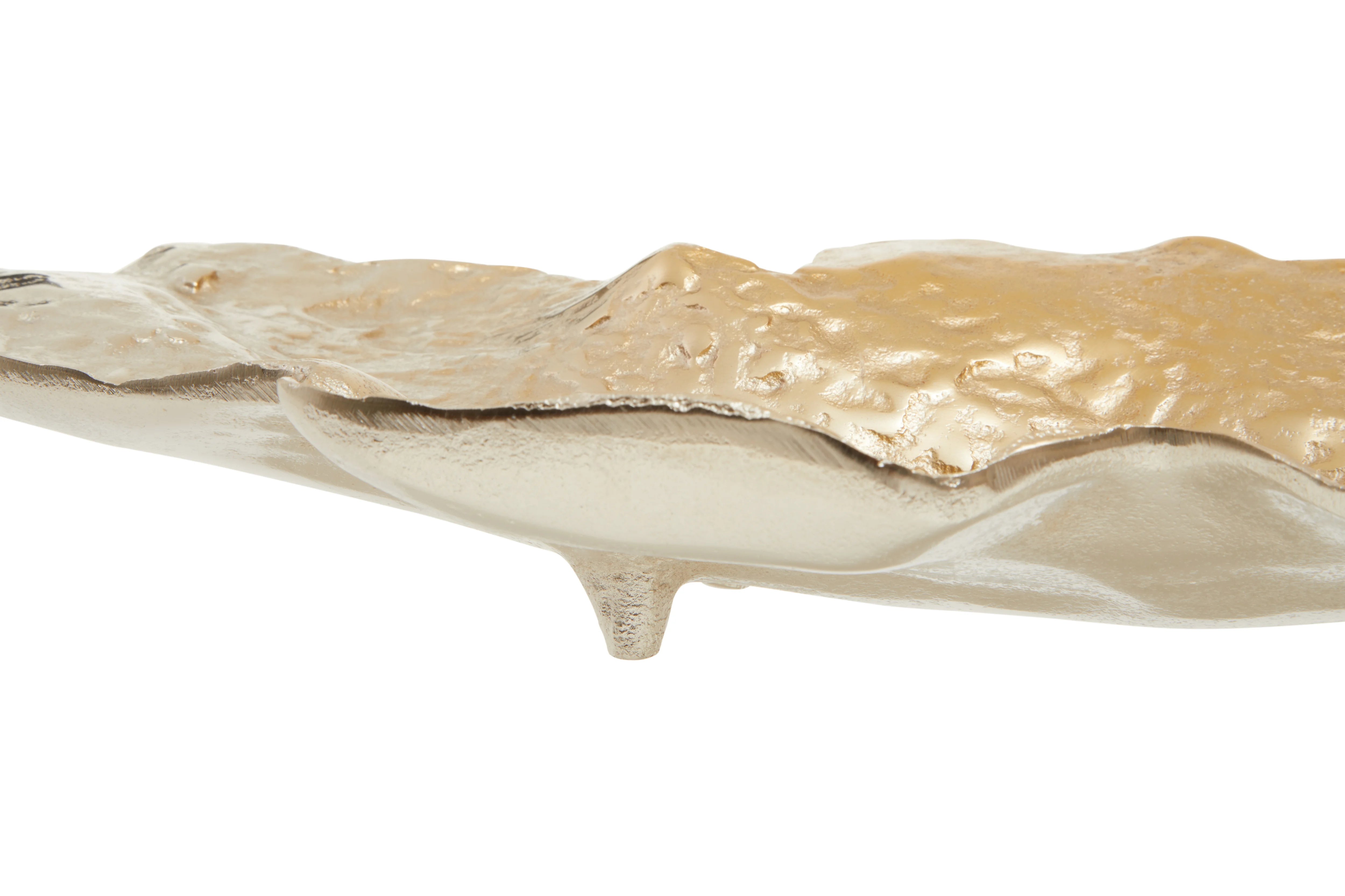 Acero Ombre Gold & Silver Leaf Dish
